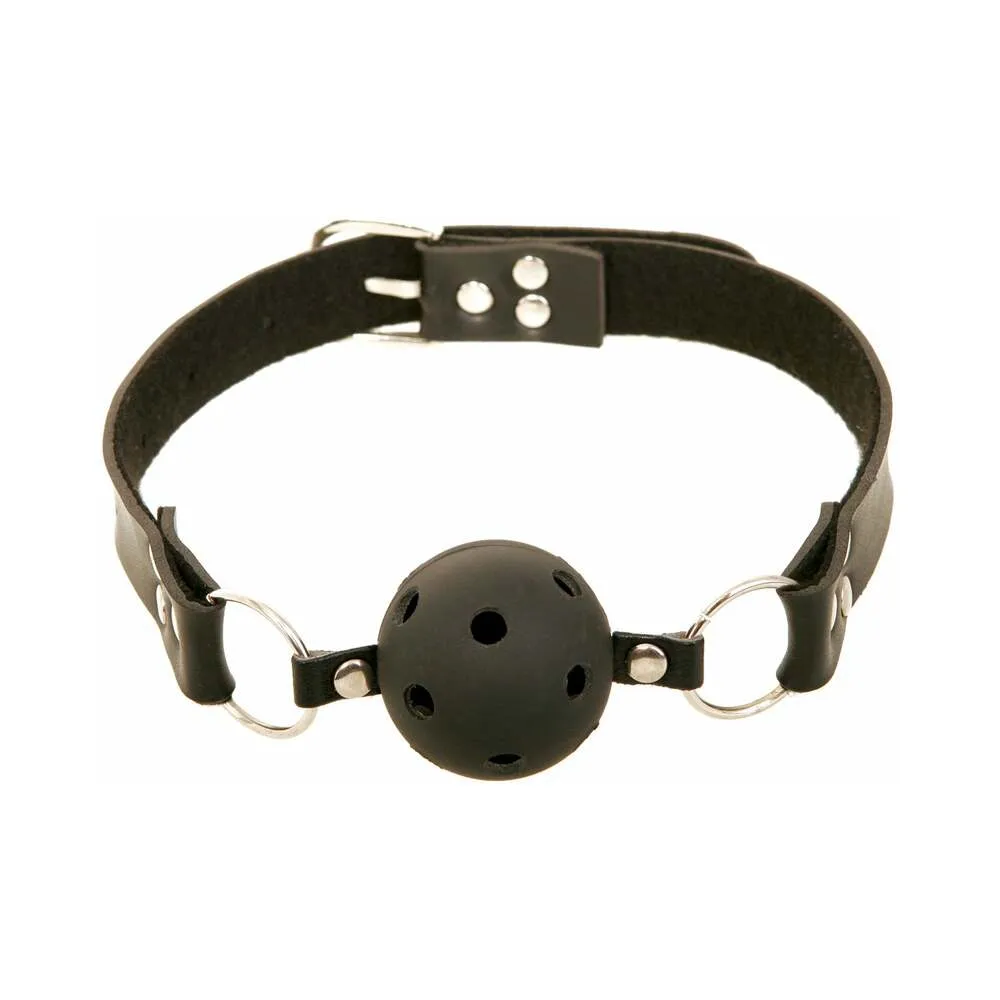 Pipedream Fetish Fantasy Series Adjustable Breathable Ball Gag Black