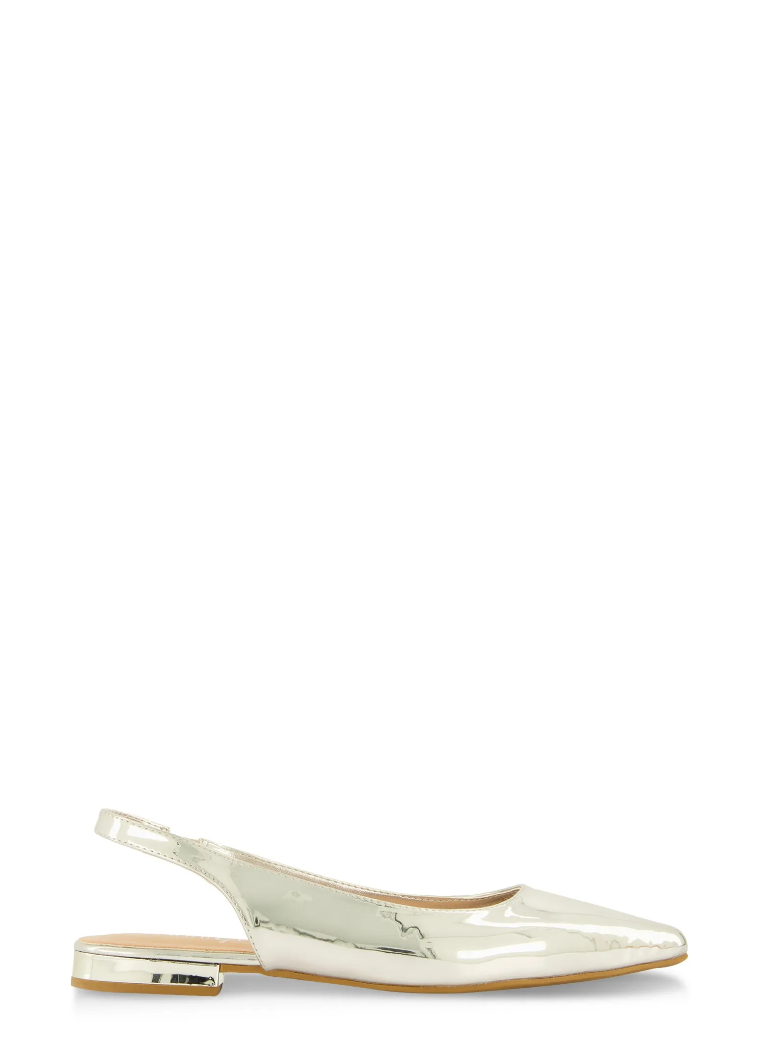 Pointed Toe Slingback Flats