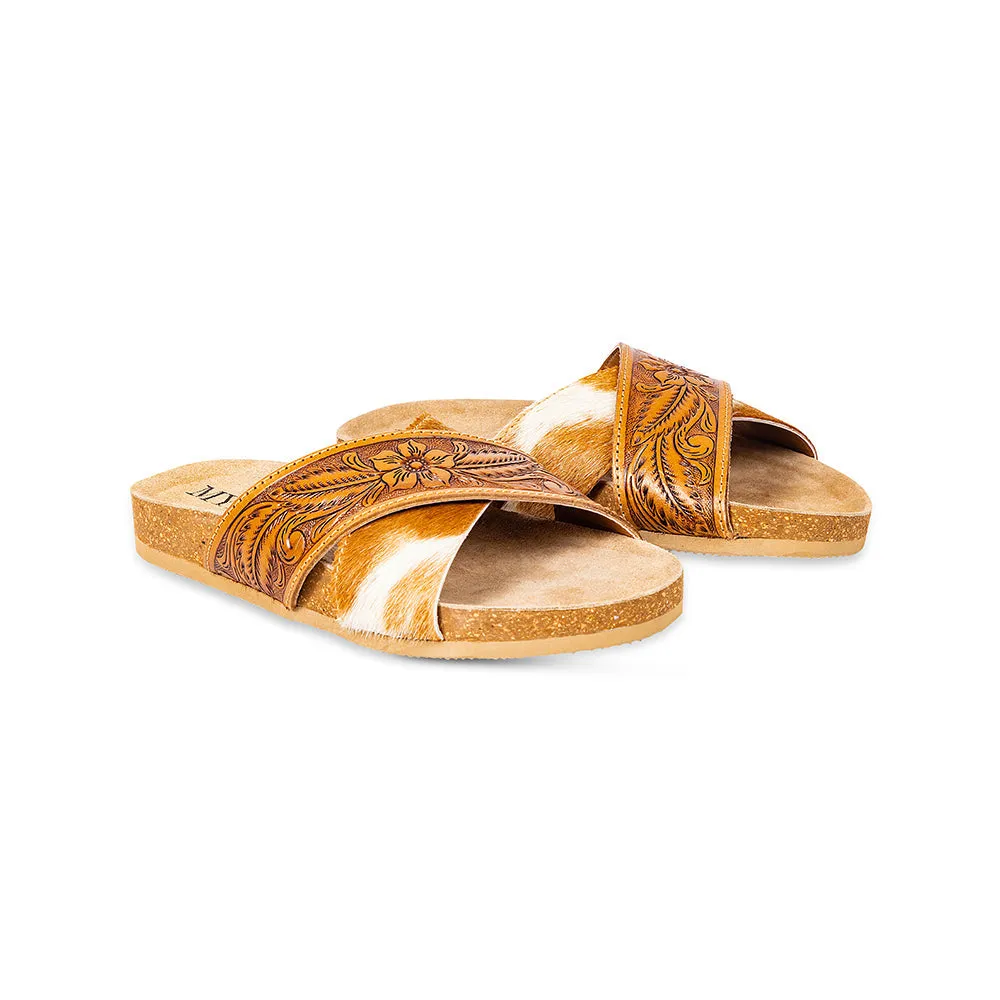 Prairie Hand-Tooled Sandals