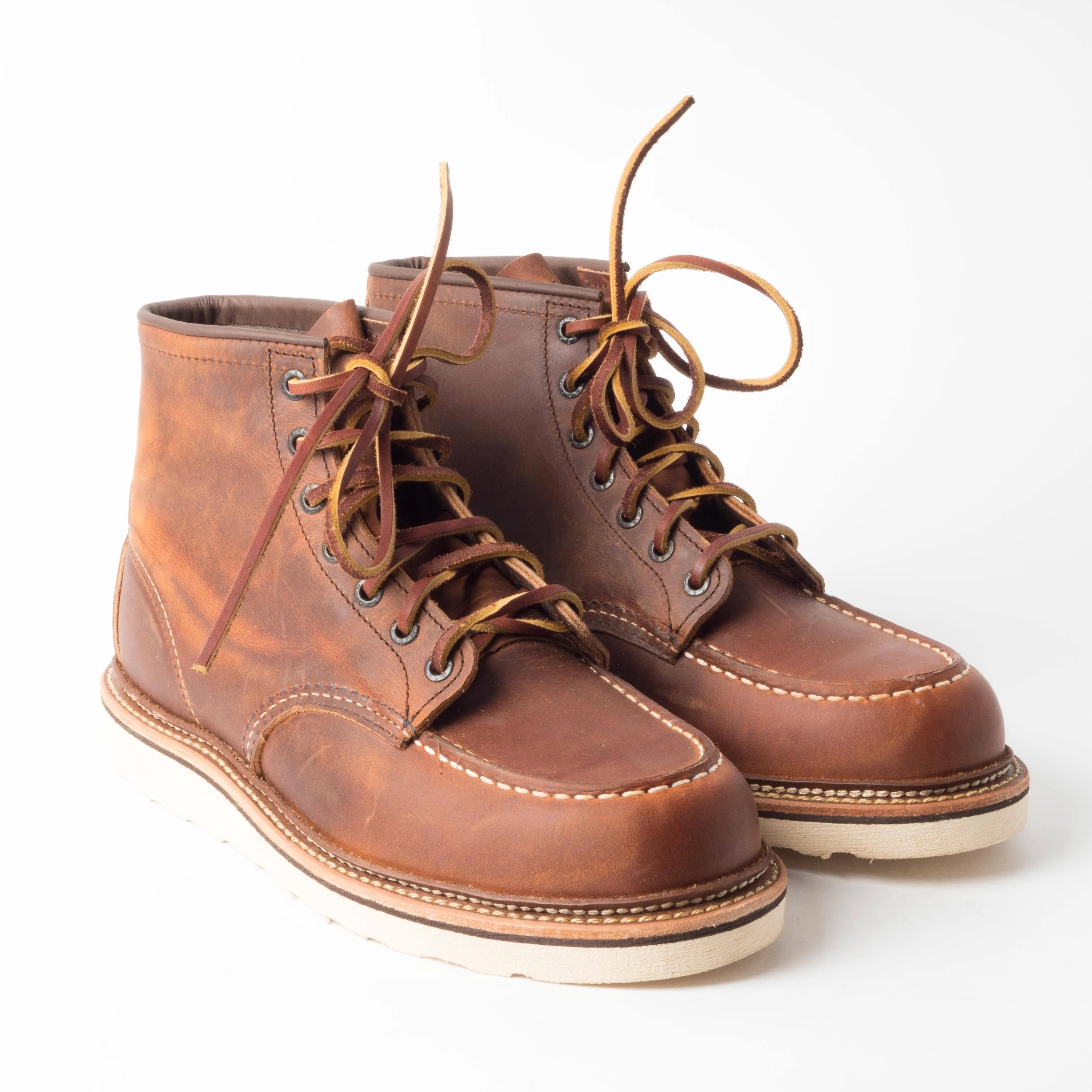 RED WING SHOES - Polacco Classic Moc Toe 1907 - Rough Copper