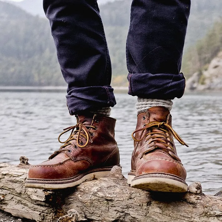 RED WING SHOES - Polacco Classic Moc Toe 1907 - Rough Copper