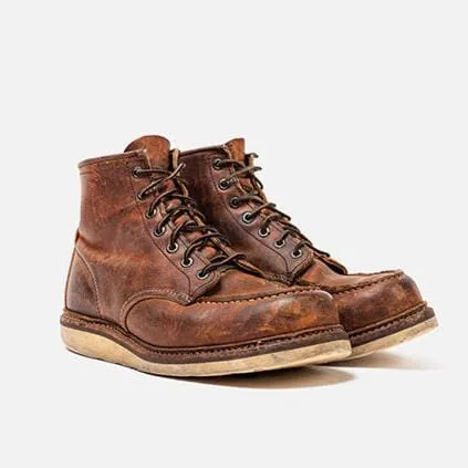 RED WING SHOES - Polacco Classic Moc Toe 1907 - Rough Copper