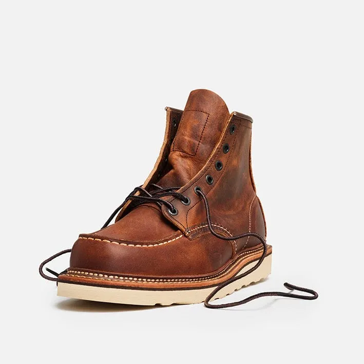 RED WING SHOES - Polacco Classic Moc Toe 1907 - Rough Copper