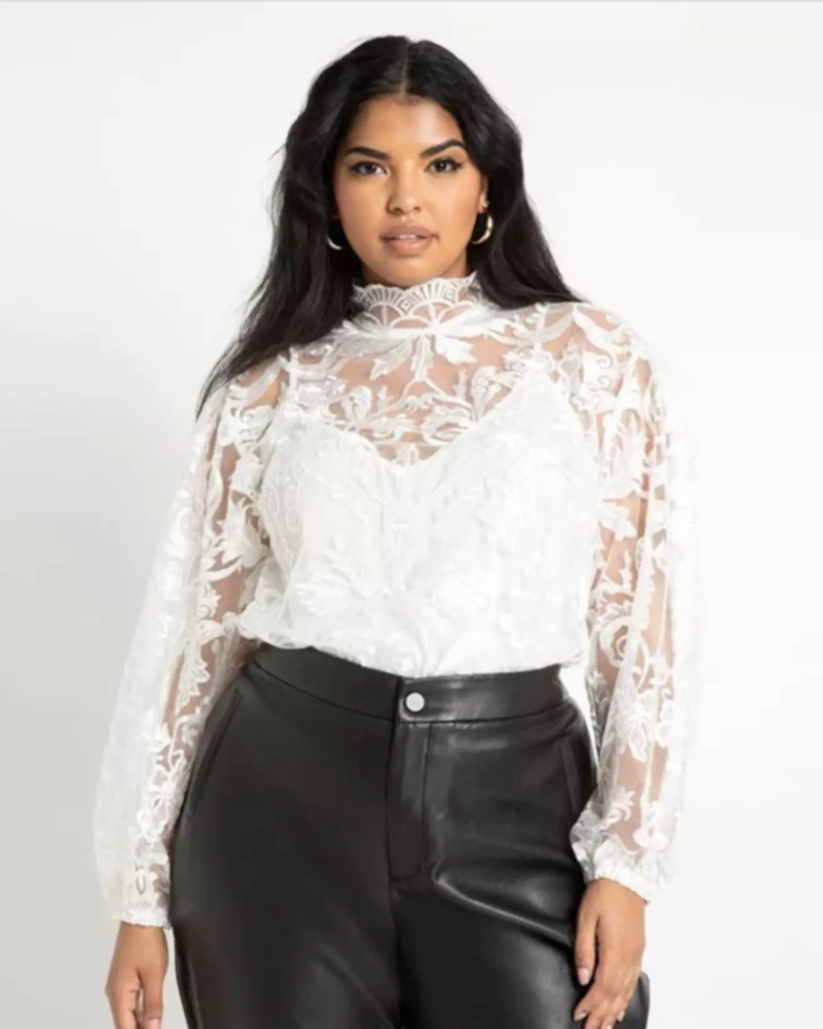 Retta After Five Lace Top | WHITE