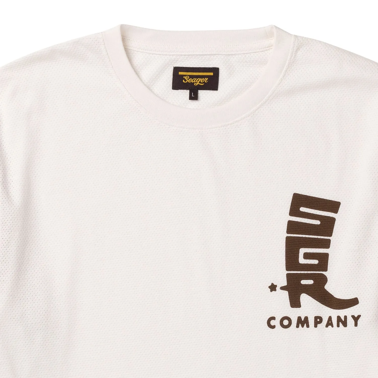 Seager Trailhead 3/4 Sleeve - Old Gold/Vintage White