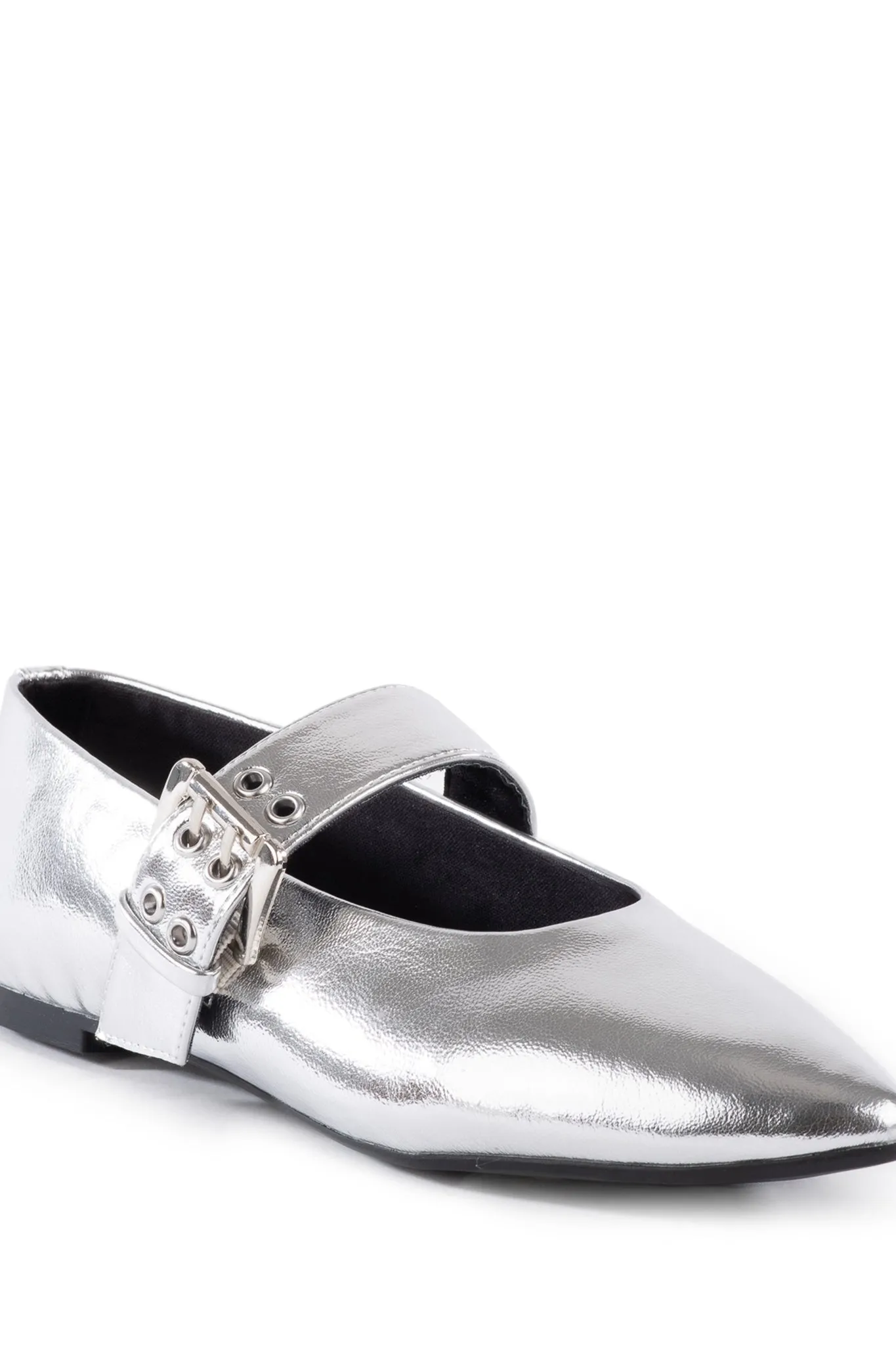 Seychelles Spinning Around Ballet Flats - Silver