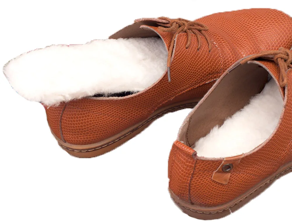 Shearling Insoles with Breathable Anti-Slip Bottom