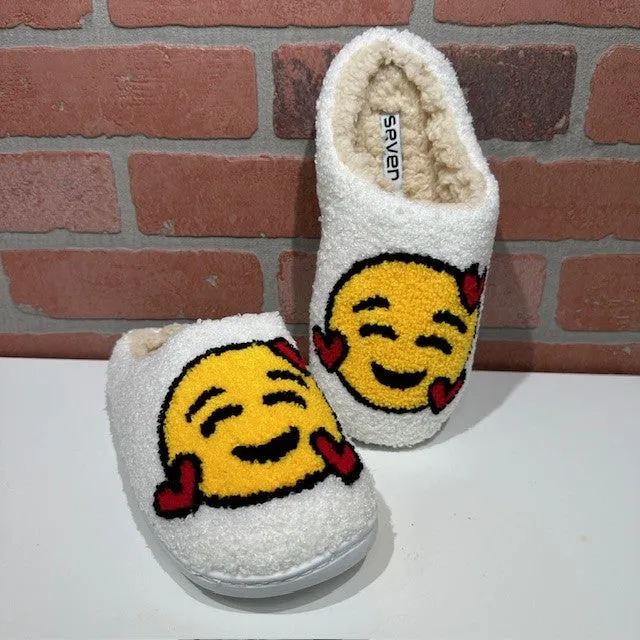 Slippers - Heart Face