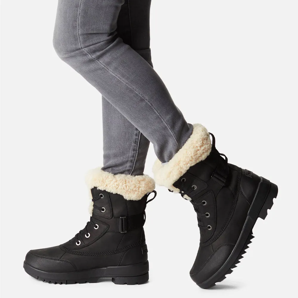 Sorel Tivoli™ IV Winter Parc Boot Velvet Black, Sea Salt Leather (Women's)