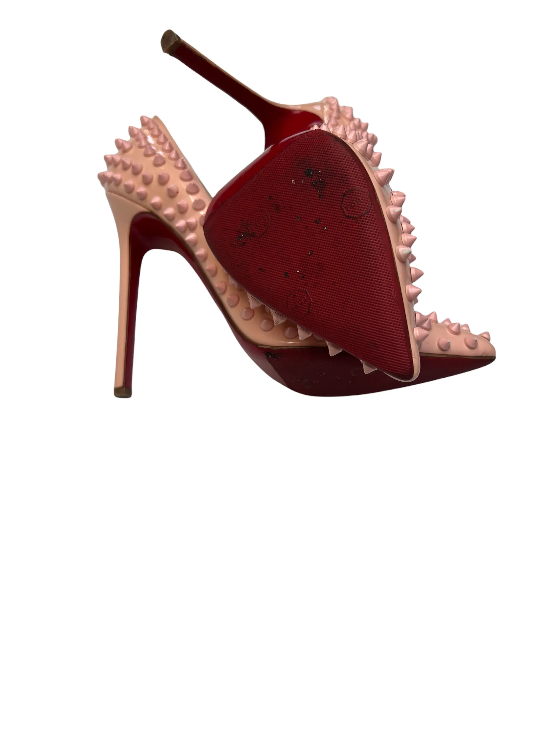 Spike Accents Patent Heels - 8