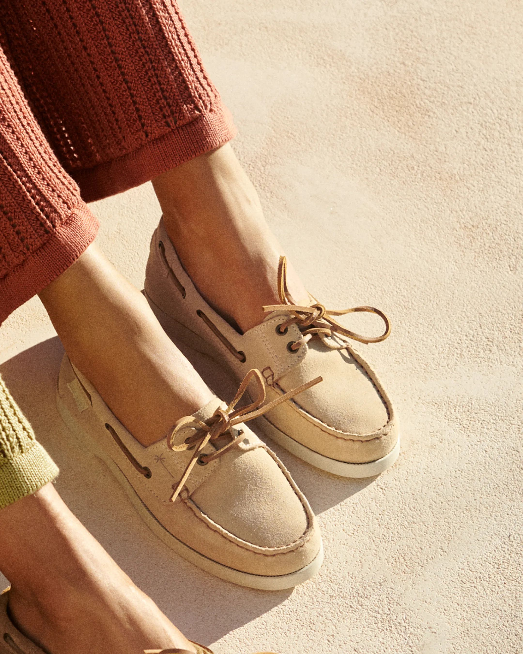 Suede Boat-Shoes - K11KK - Hamptons Champagne Beige