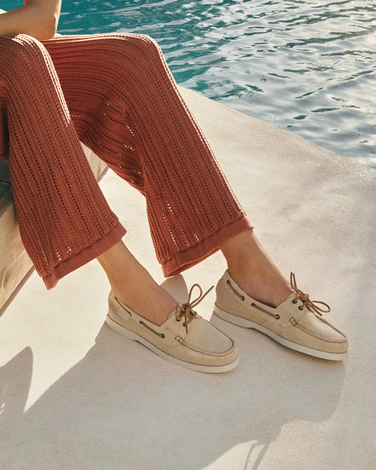 Suede Boat-Shoes - K11KK - Hamptons Champagne Beige