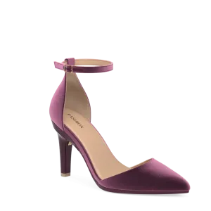 The D'Orsay - Sugar Plum Velvet 4 Stiletto