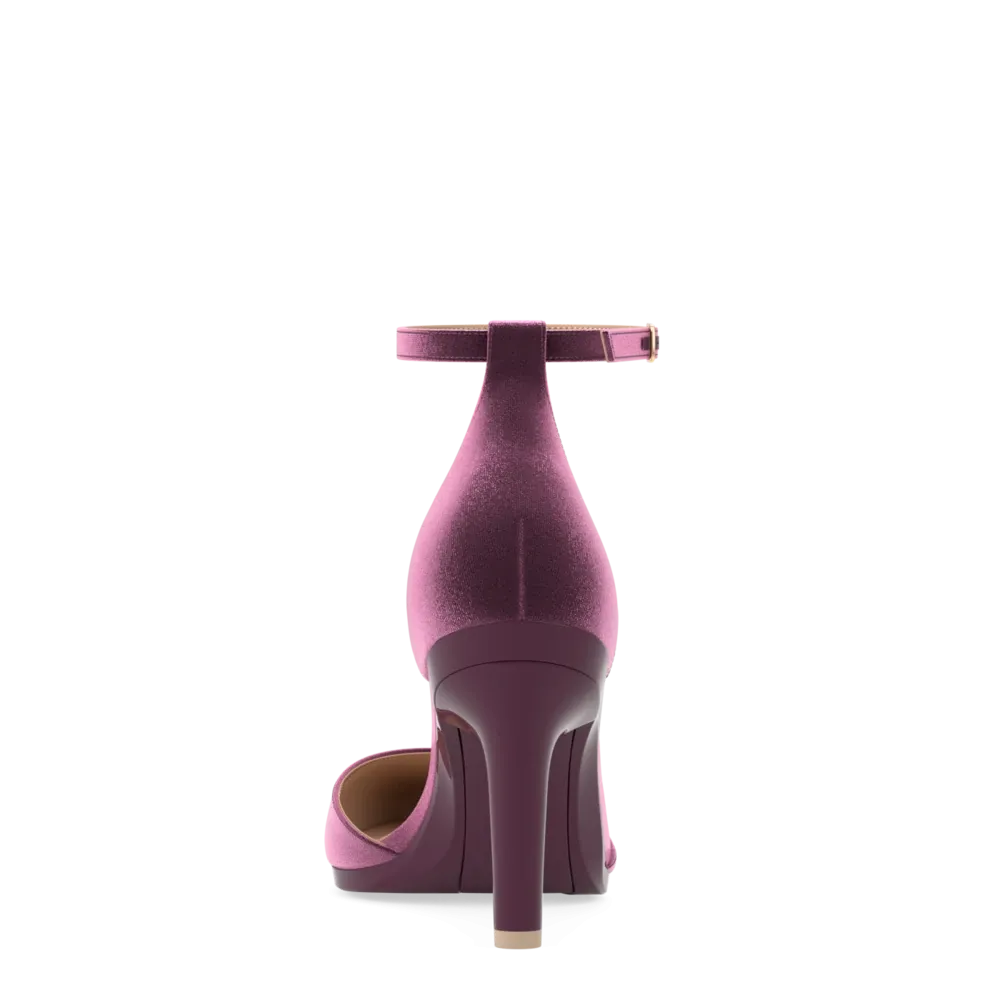 The D'Orsay - Sugar Plum Velvet 4 Stiletto