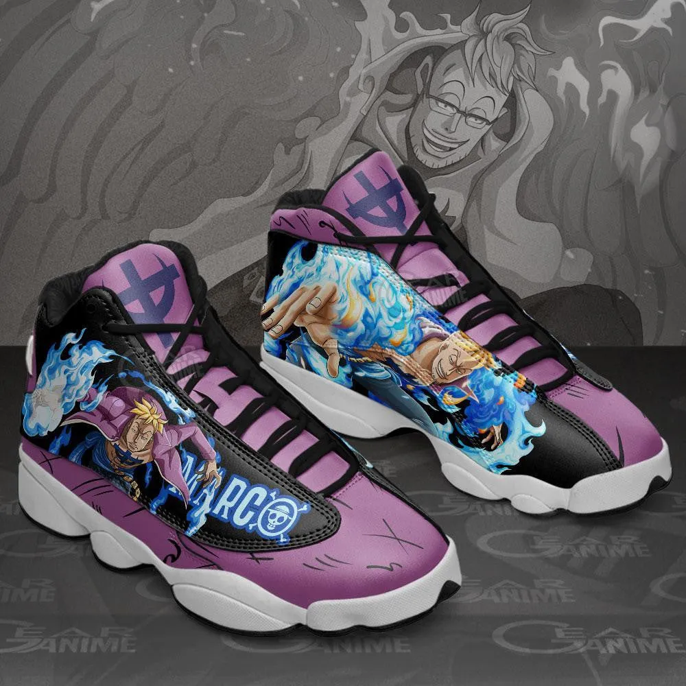 The Phoenix Marco Sneakers Custom Anime OP Shoes