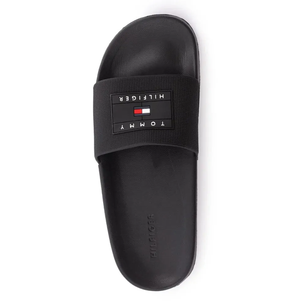 Tommy Hilfiger Logo Badge Slide Sandal Men - BLK