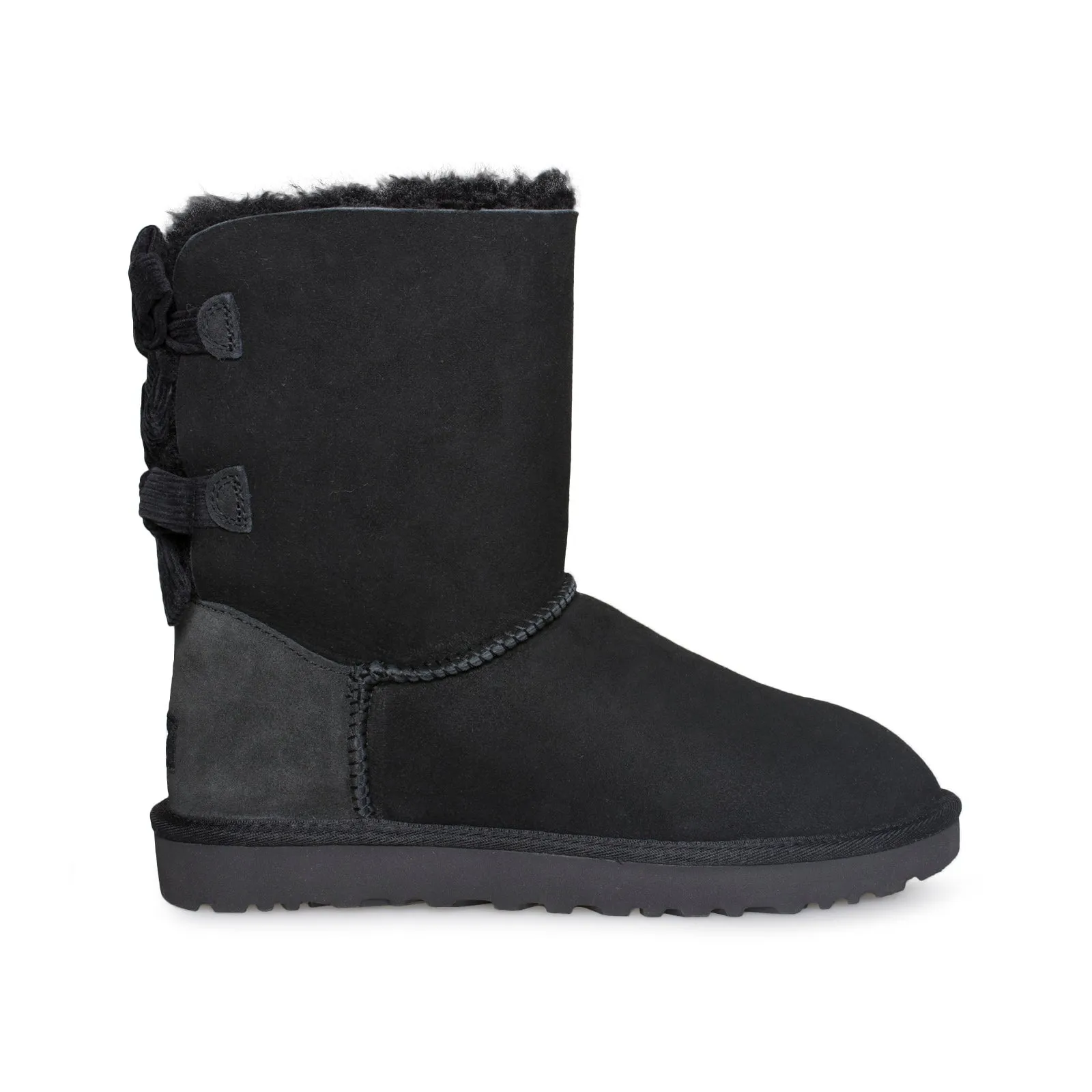 UGG Bailey Bow Corduroy Black Boots - Women's