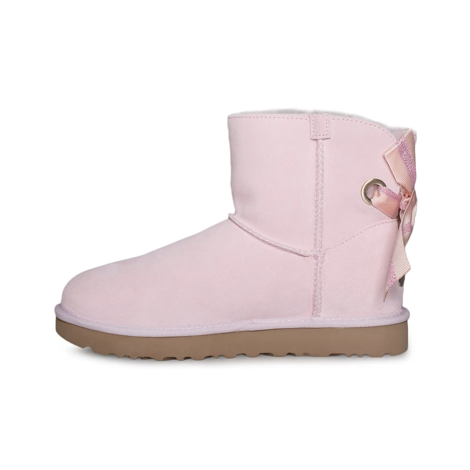 UGG Customizable Bailey Bow Mini Seashell Pink Boots - Women's