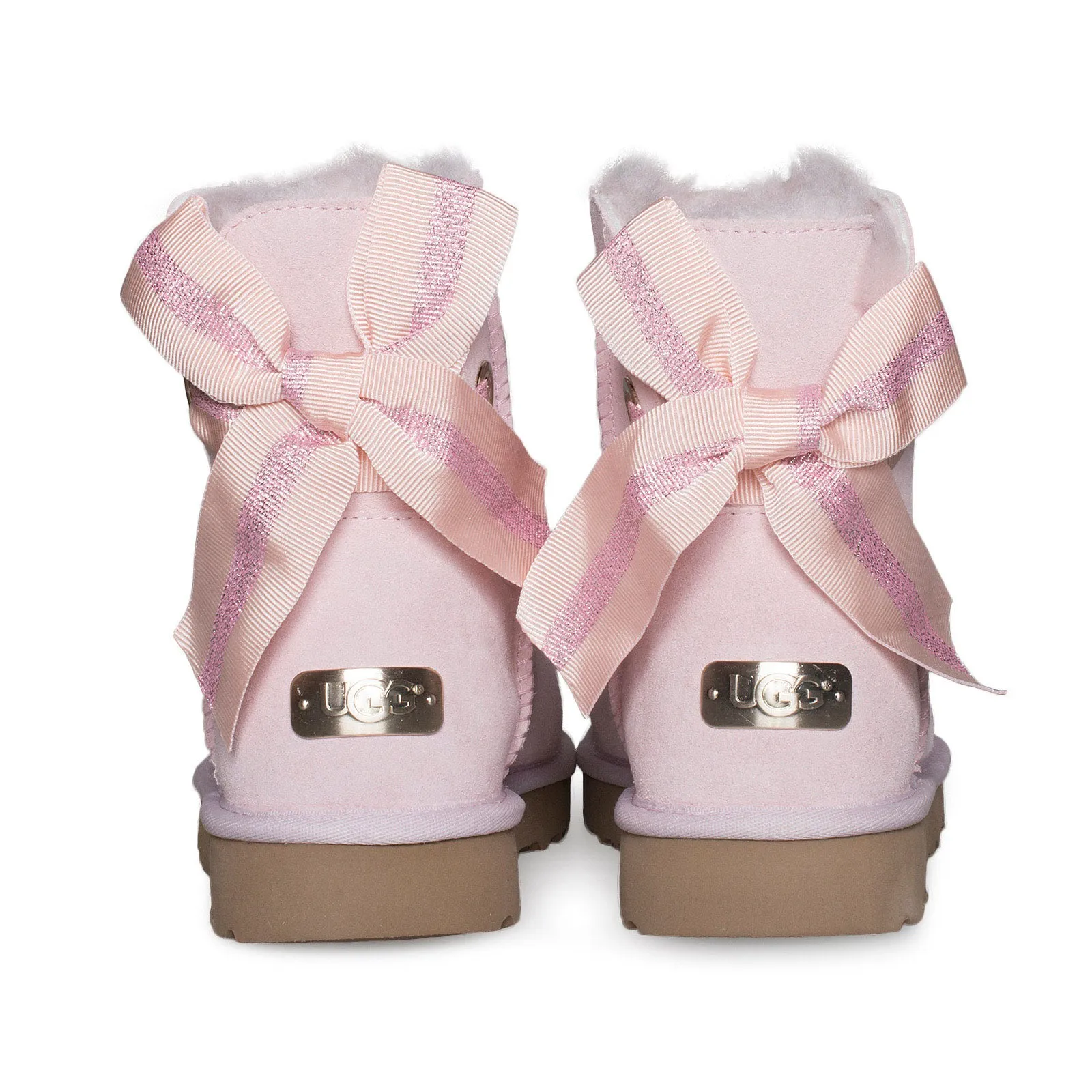 UGG Customizable Bailey Bow Mini Seashell Pink Boots - Women's