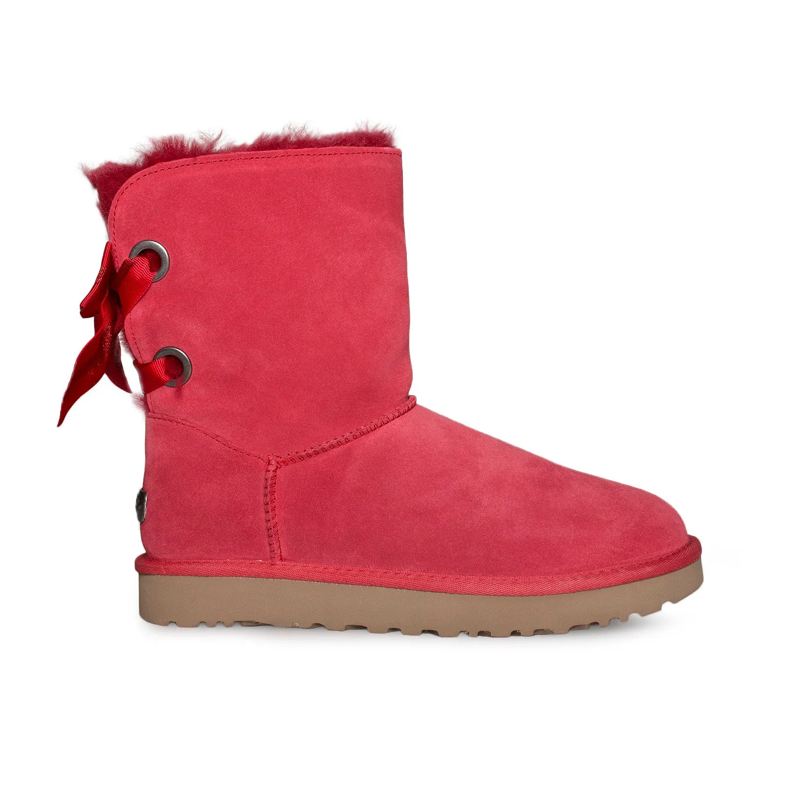 UGG Customizable Bailey Bow Short Ribbon Red Boots - Women's