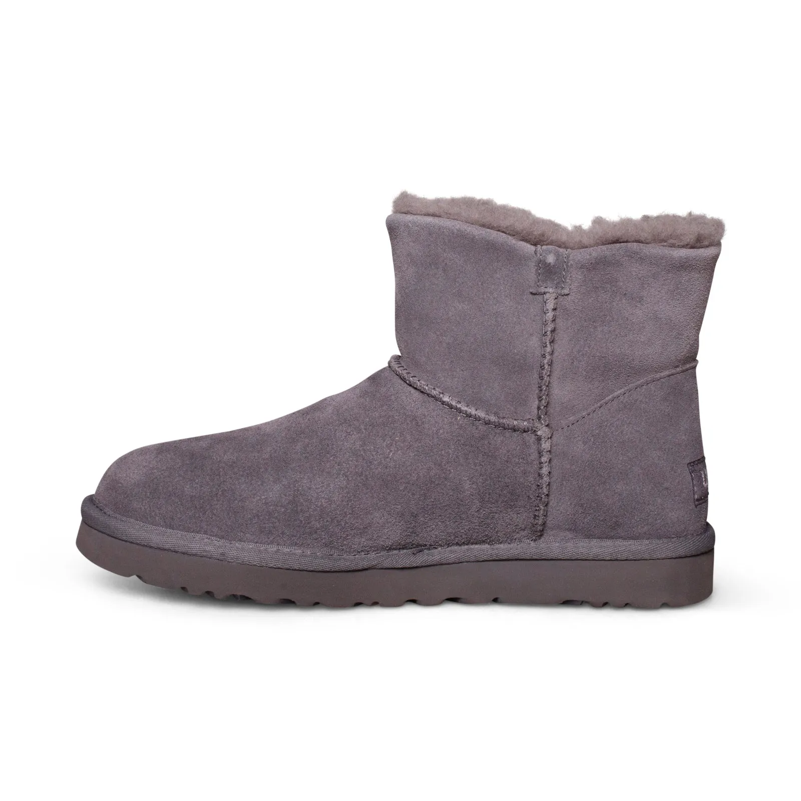 UGG Mini Bailey Button Crystals Charcoal Boots - Women's