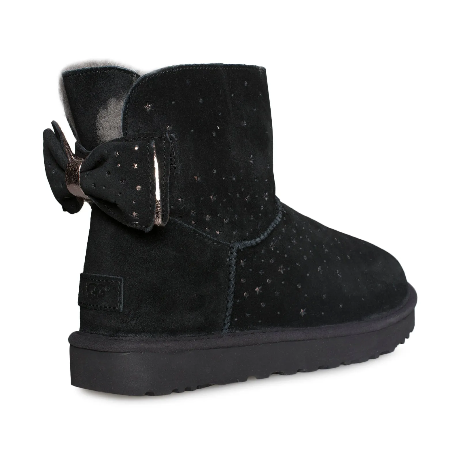 UGG Stargirl Bow Mini Black Boots - Women's