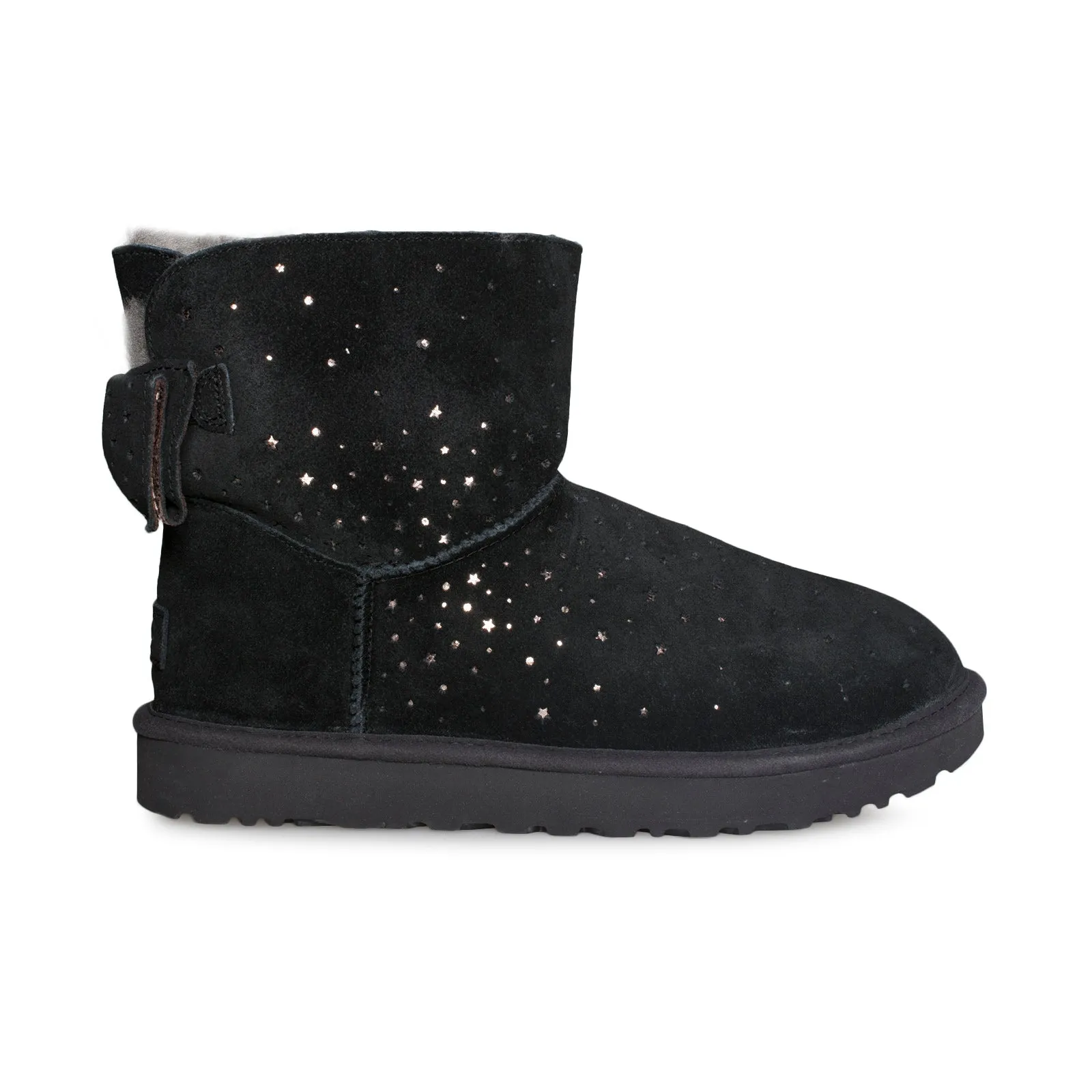 UGG Stargirl Bow Mini Black Boots - Women's