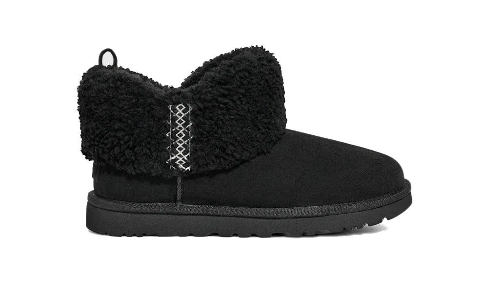 UGG Womens Classic Ultra Mini Braid Black