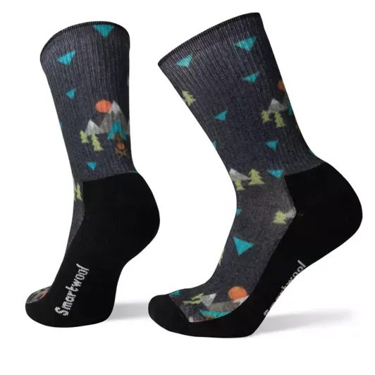 Under The Stars Print Light Hiking Crew Socks - Men's