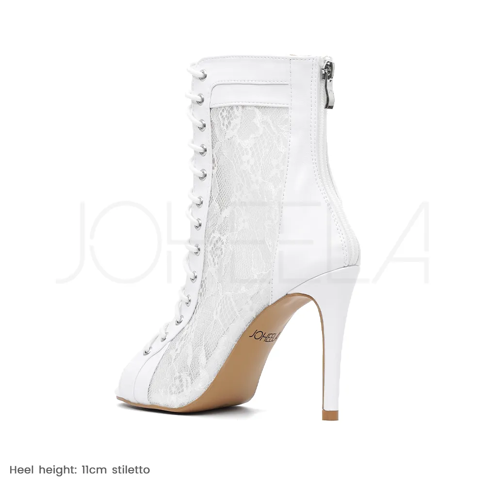 Valentina blanc - Talons stilettos standard - Personnalisable