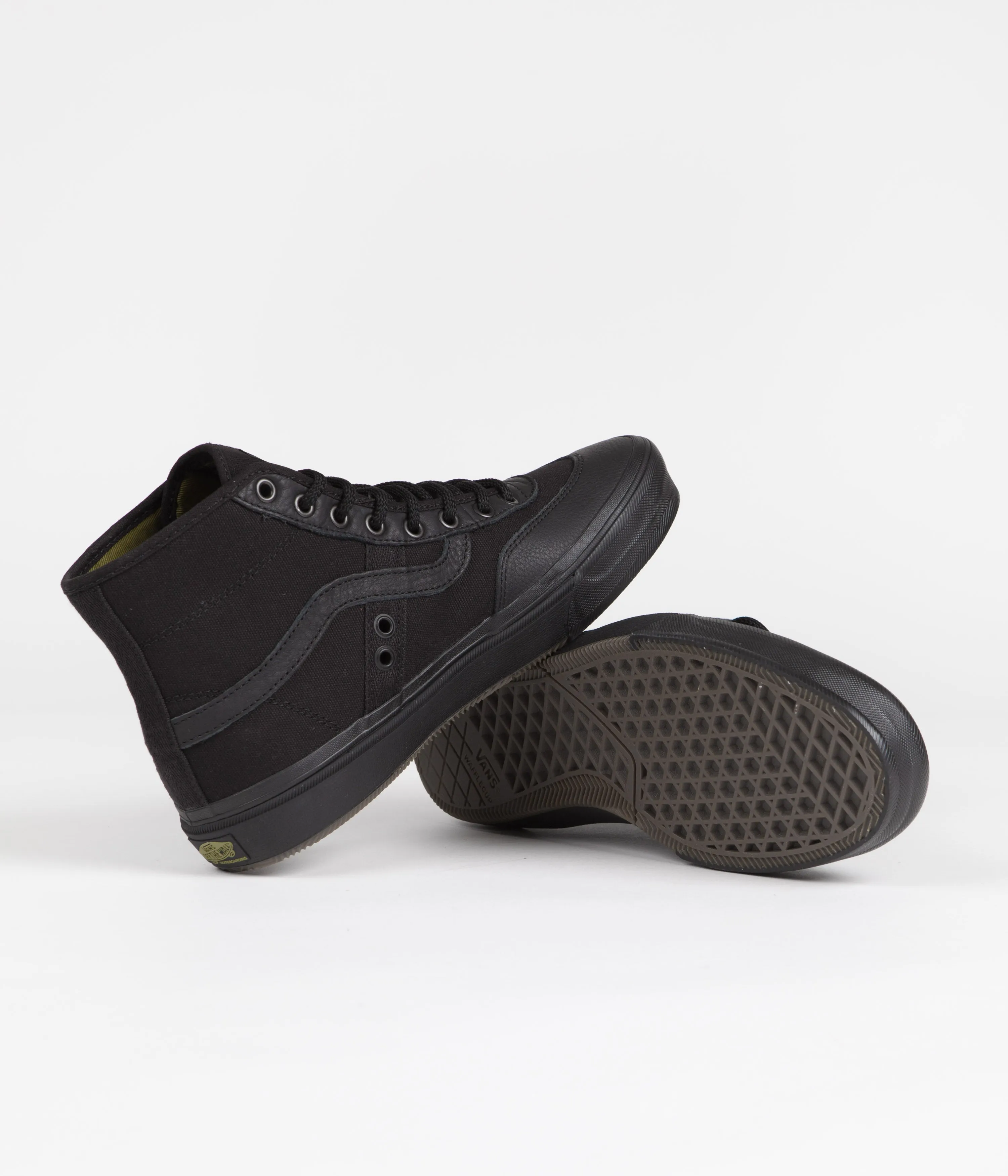 Vans Crockett High Shoes - Butter Leather Black / Black