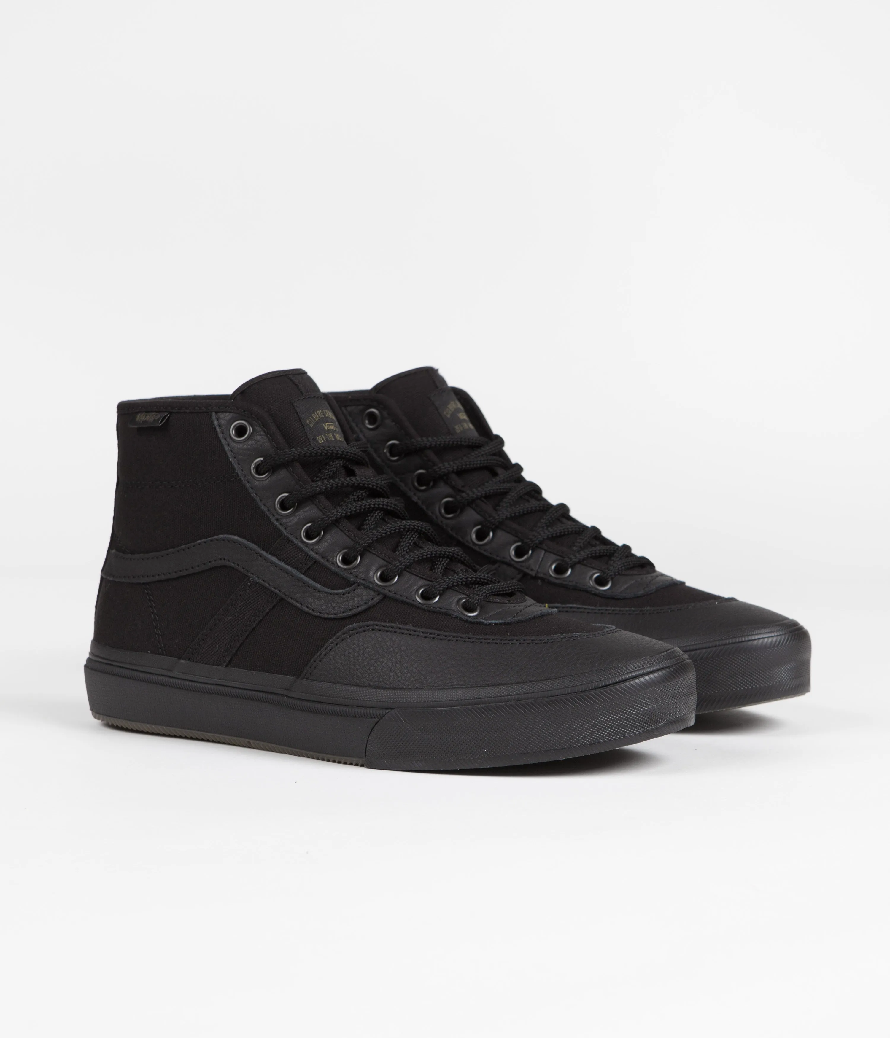 Vans Crockett High Shoes - Butter Leather Black / Black