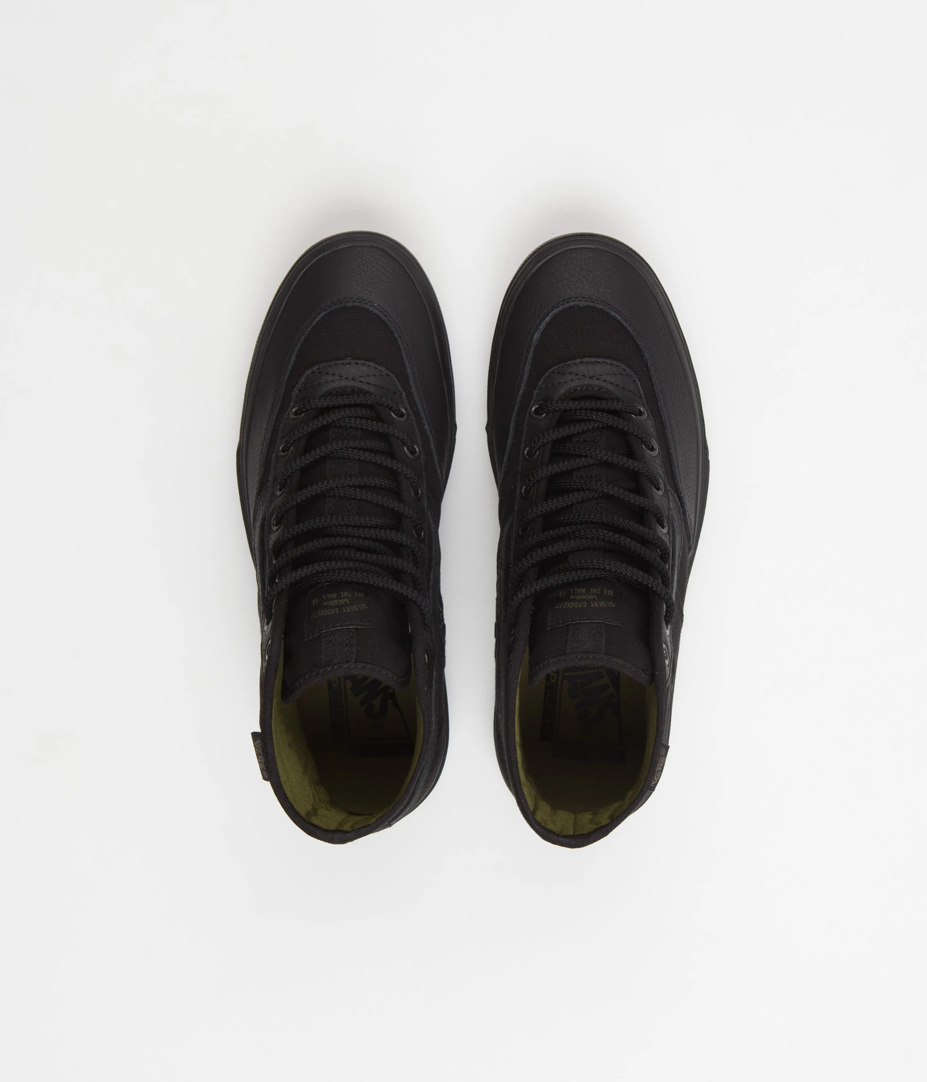 Vans Crockett High Shoes - Butter Leather Black / Black