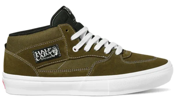 Vans Mens Skate Half Cab Shoes Olive