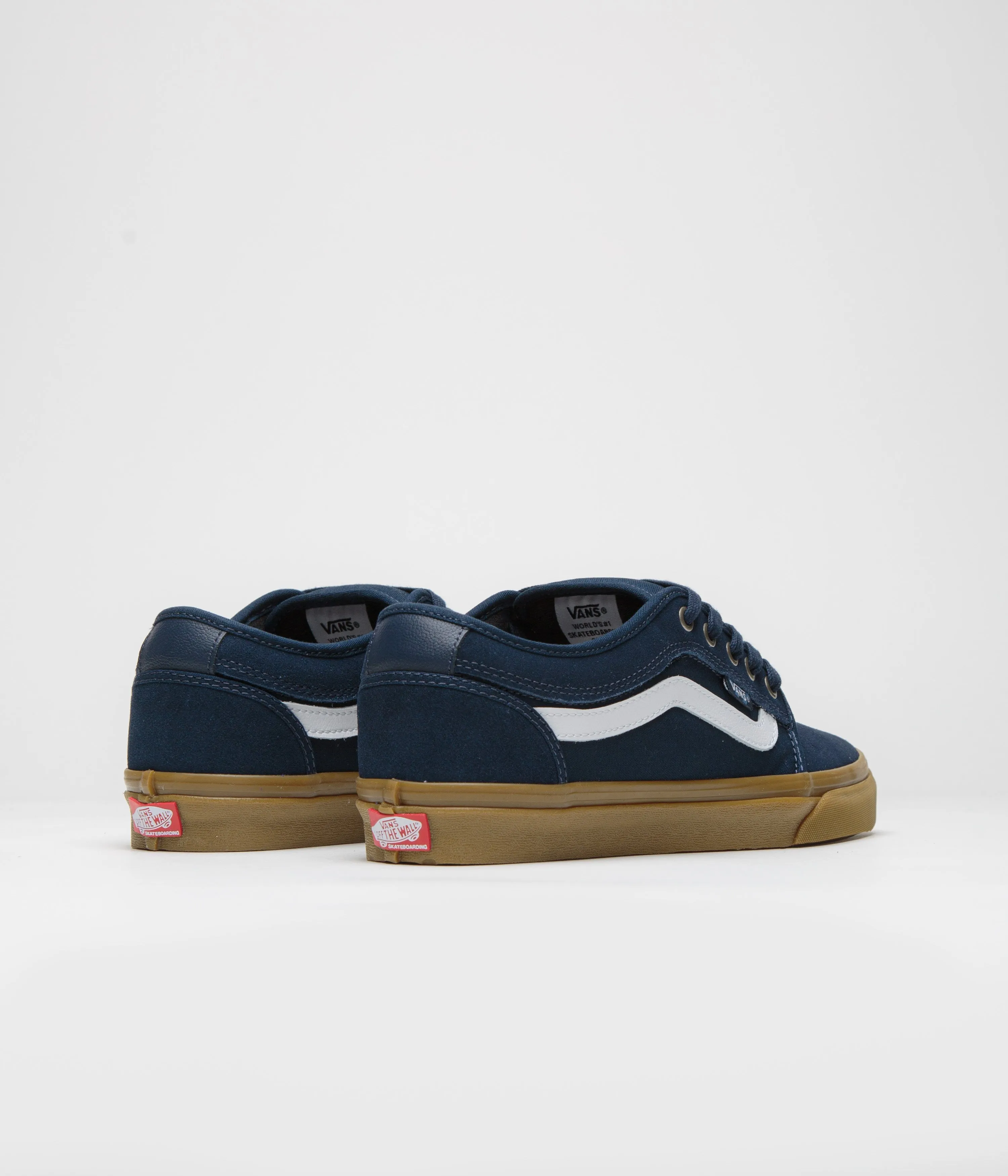 Vans Skate Chukka Low Sidestripe Shoes - Navy / Gum