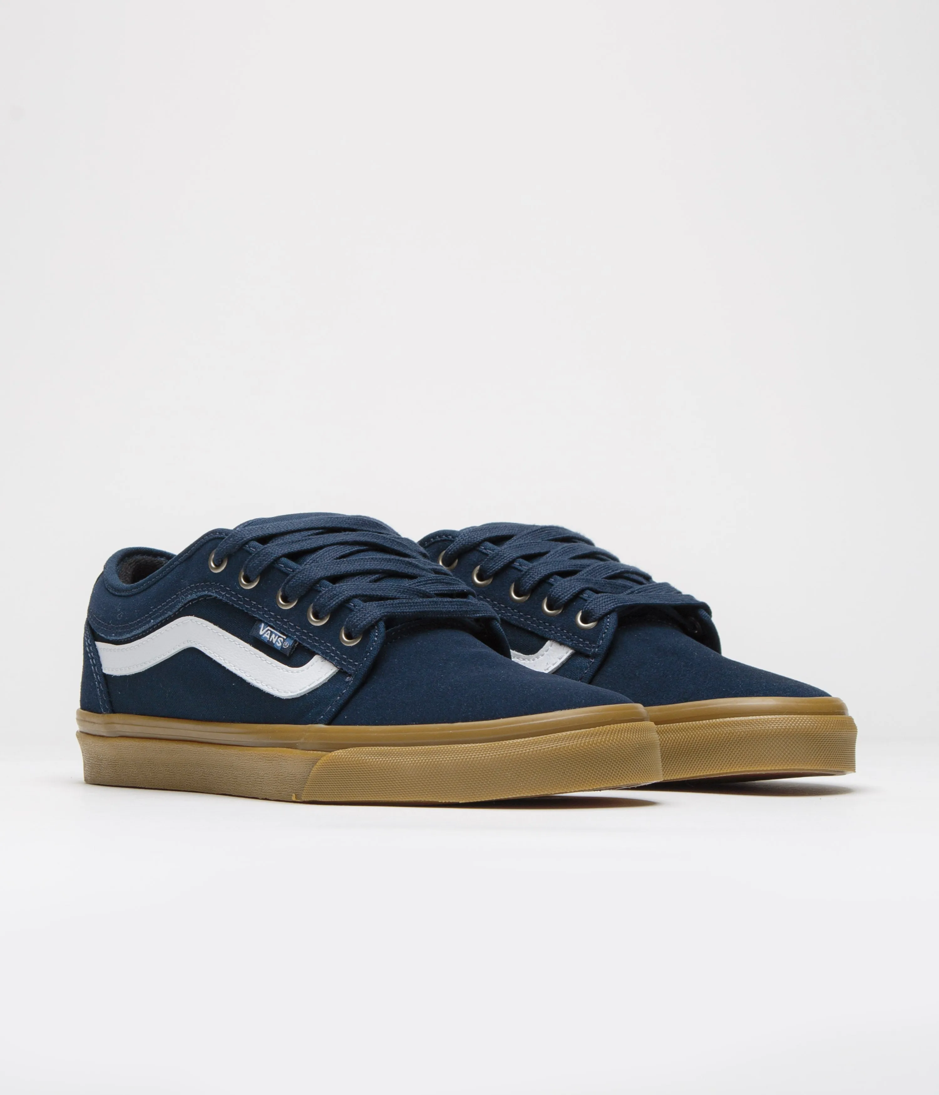 Vans Skate Chukka Low Sidestripe Shoes - Navy / Gum