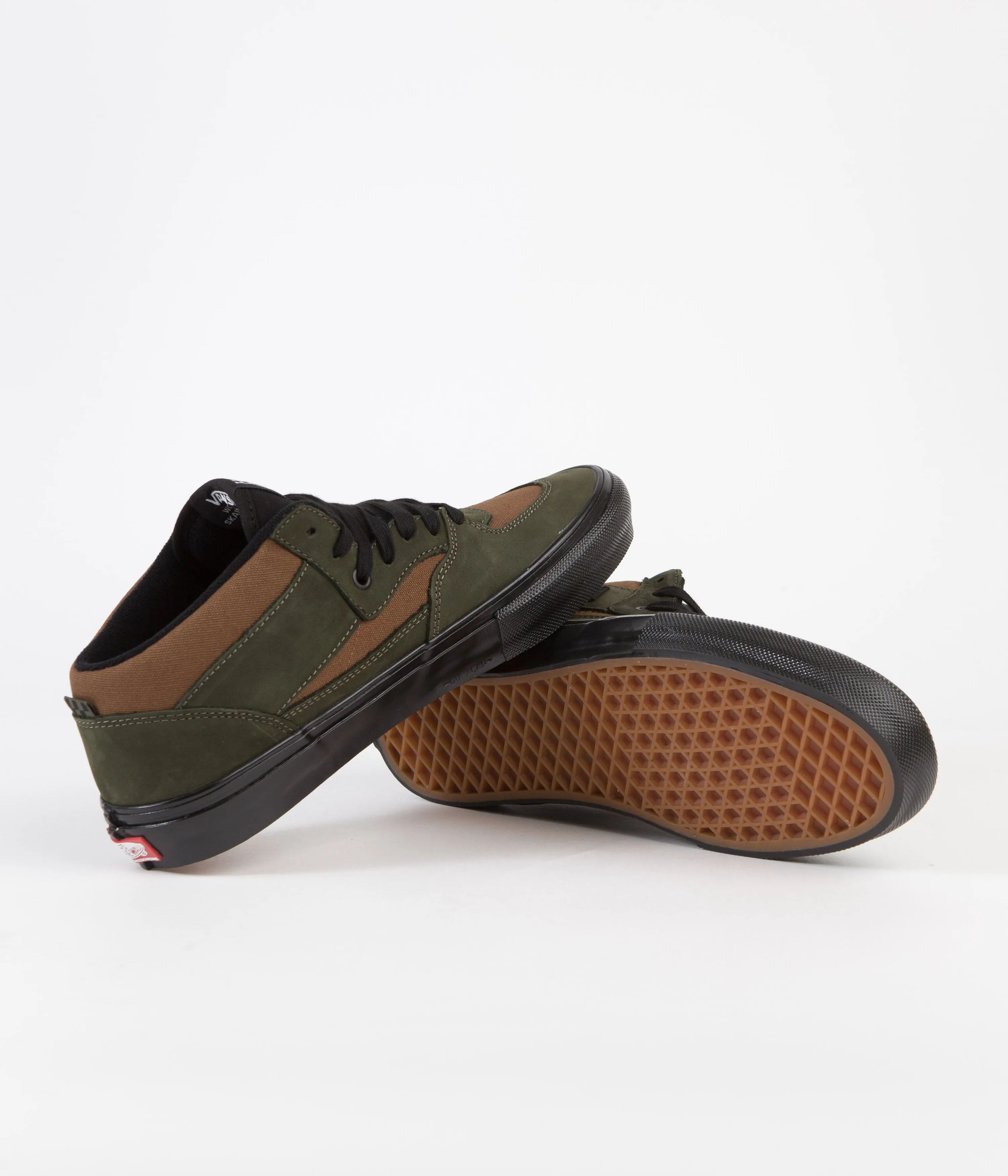 Vans Skate Half Cab Shoes - (Nubuck) Beef / Broccoli