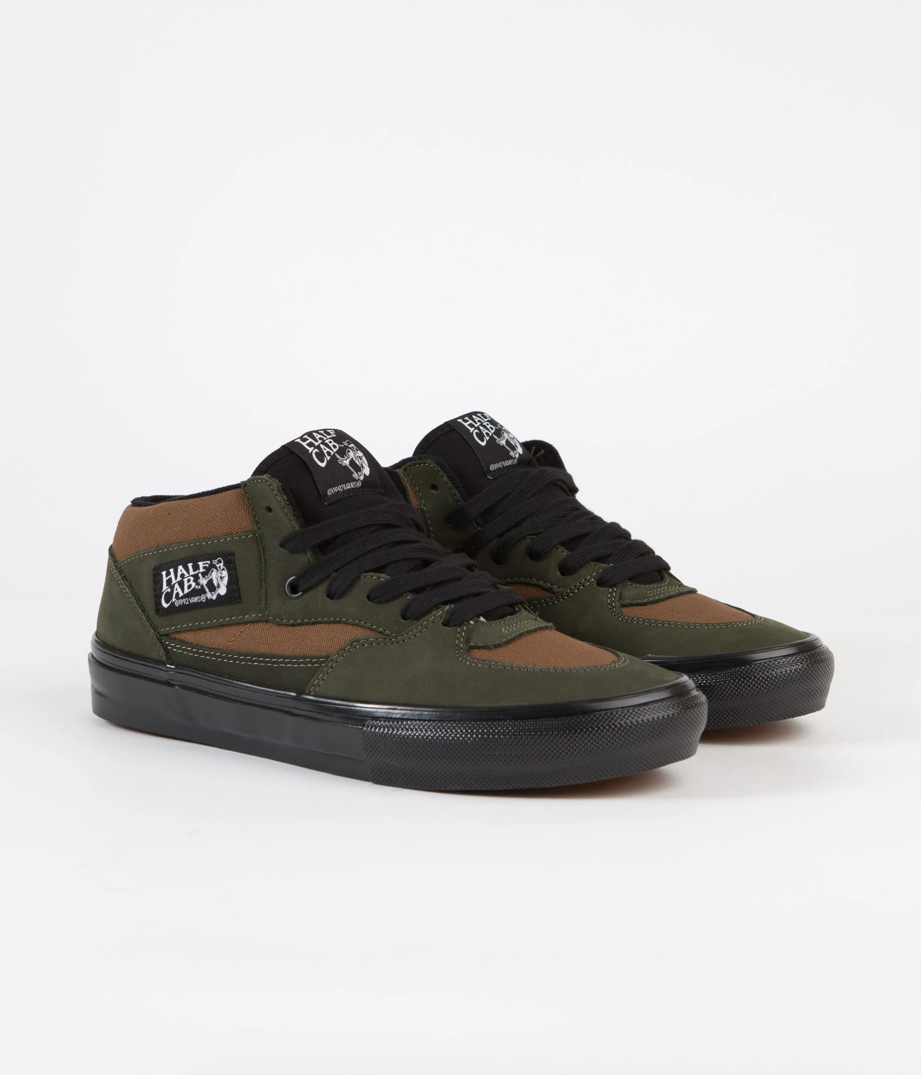 Vans Skate Half Cab Shoes - (Nubuck) Beef / Broccoli