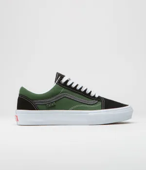 Vans Skate Old Skool Shoes - Safari Black / Greenery