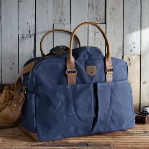 Waxed Canvas & Leather Weekend Bag