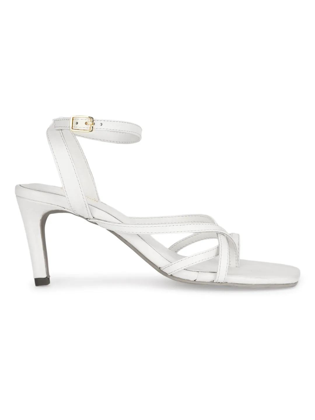 White PU Strappy Stiletto Sandals (TC-ST-1232-WHTPU)