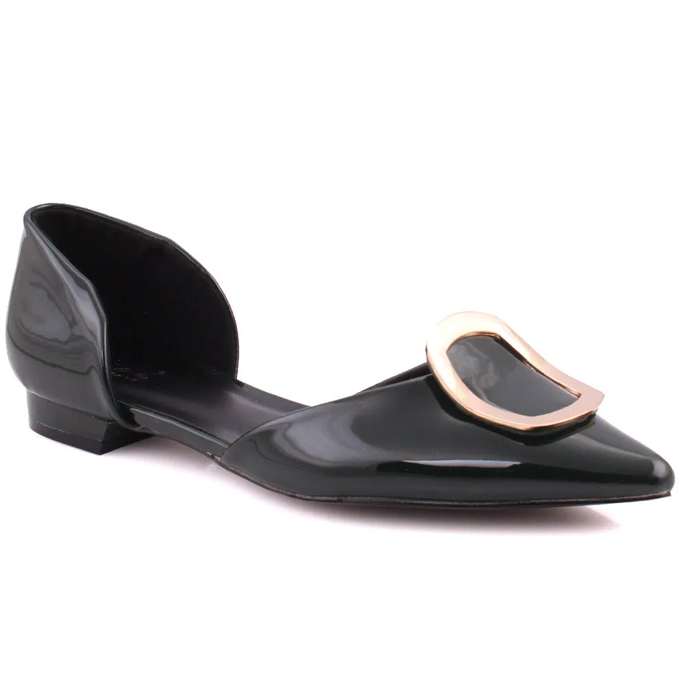 Women “EZRA” D'Orsay Flat Slip On Ballerina Shoes