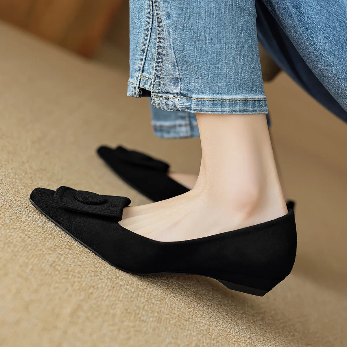 Women Retro Minimalism Casual Pointed Toe Flats