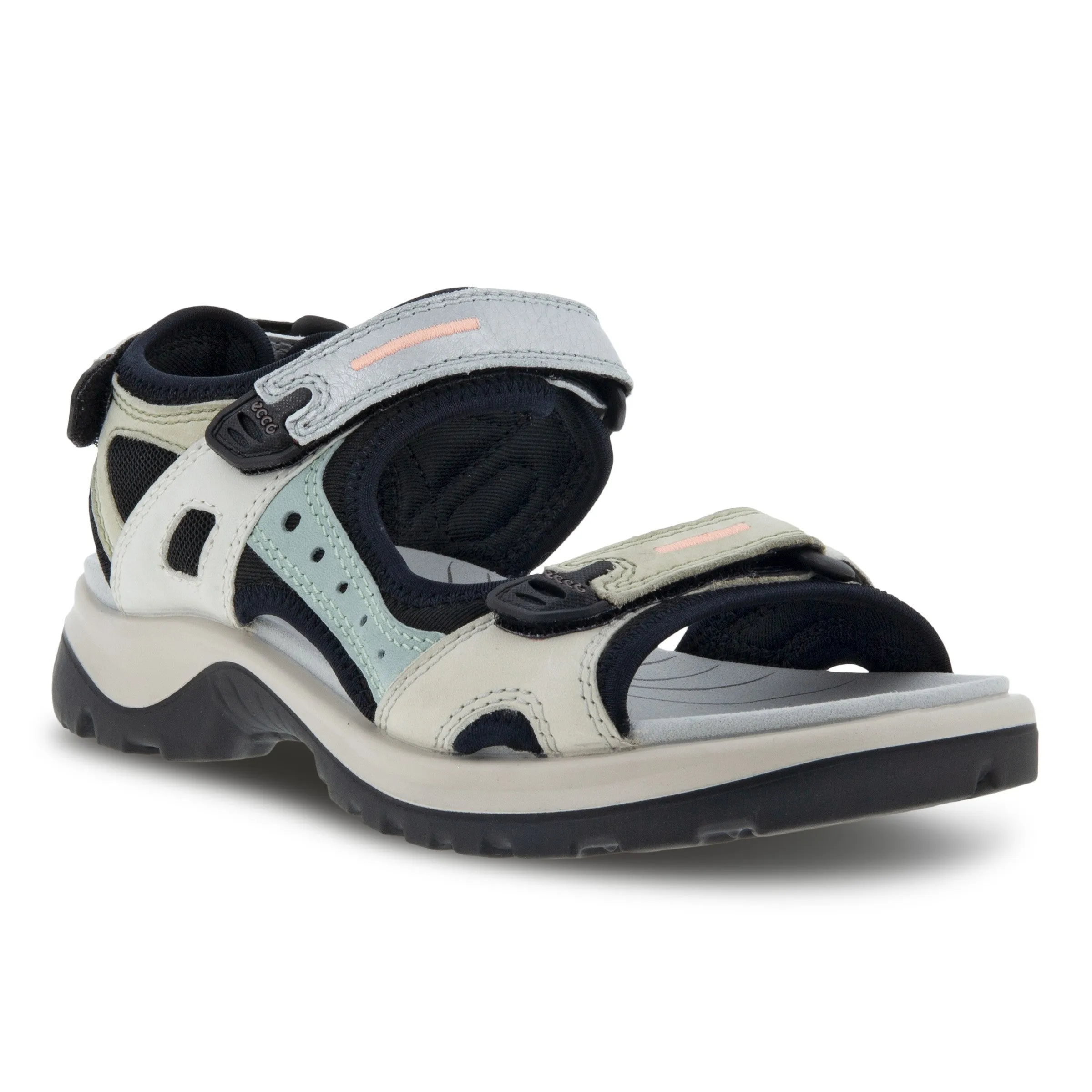 Women's Ecco Yucatan Sandal Color: Multicolor Sage