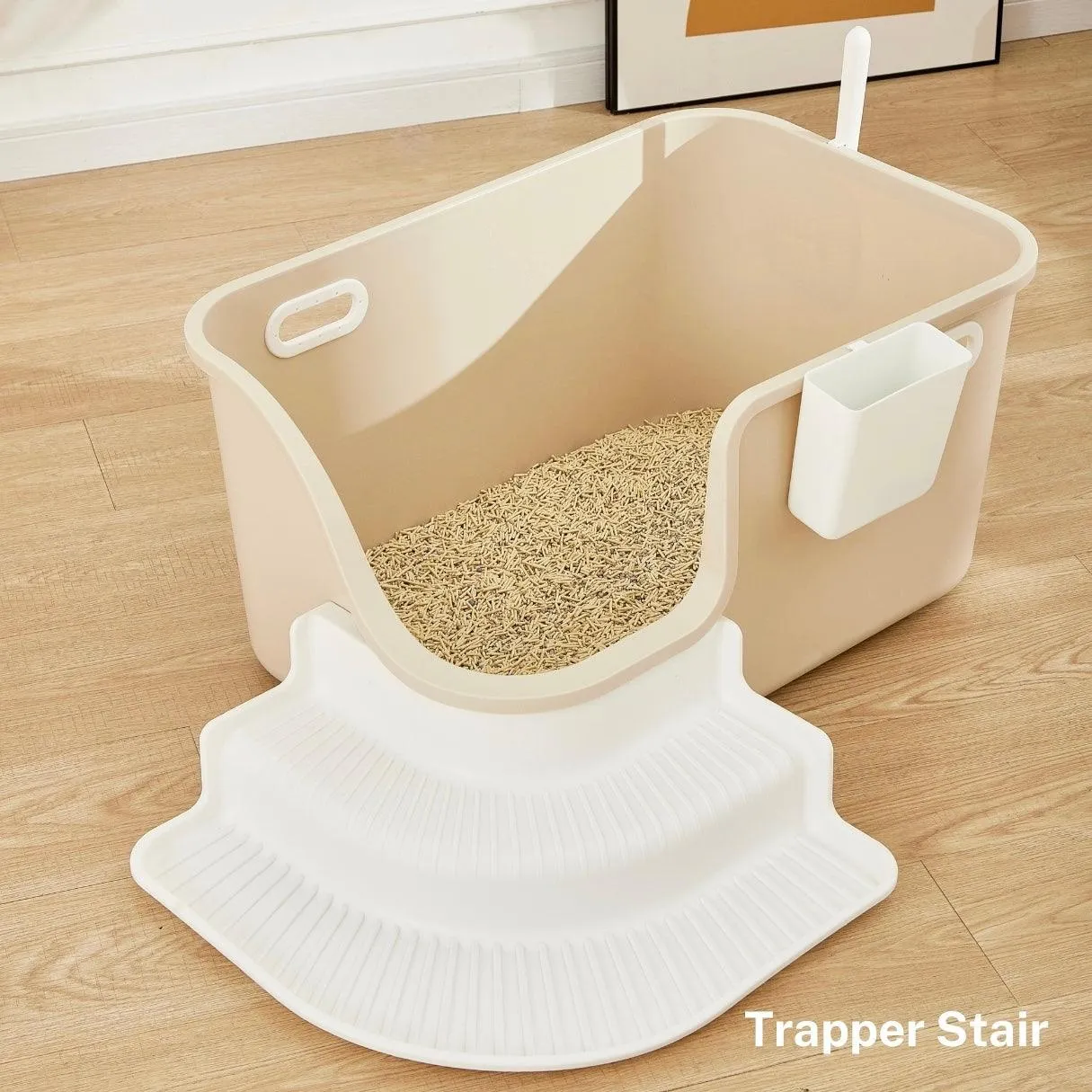 XXL Large Cat Litter Box for Large Cats with Scoop & Storage