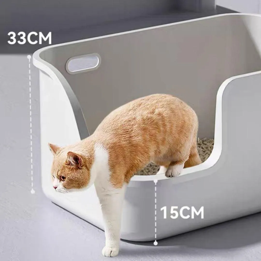 XXL Large Cat Litter Box for Large Cats with Scoop & Storage